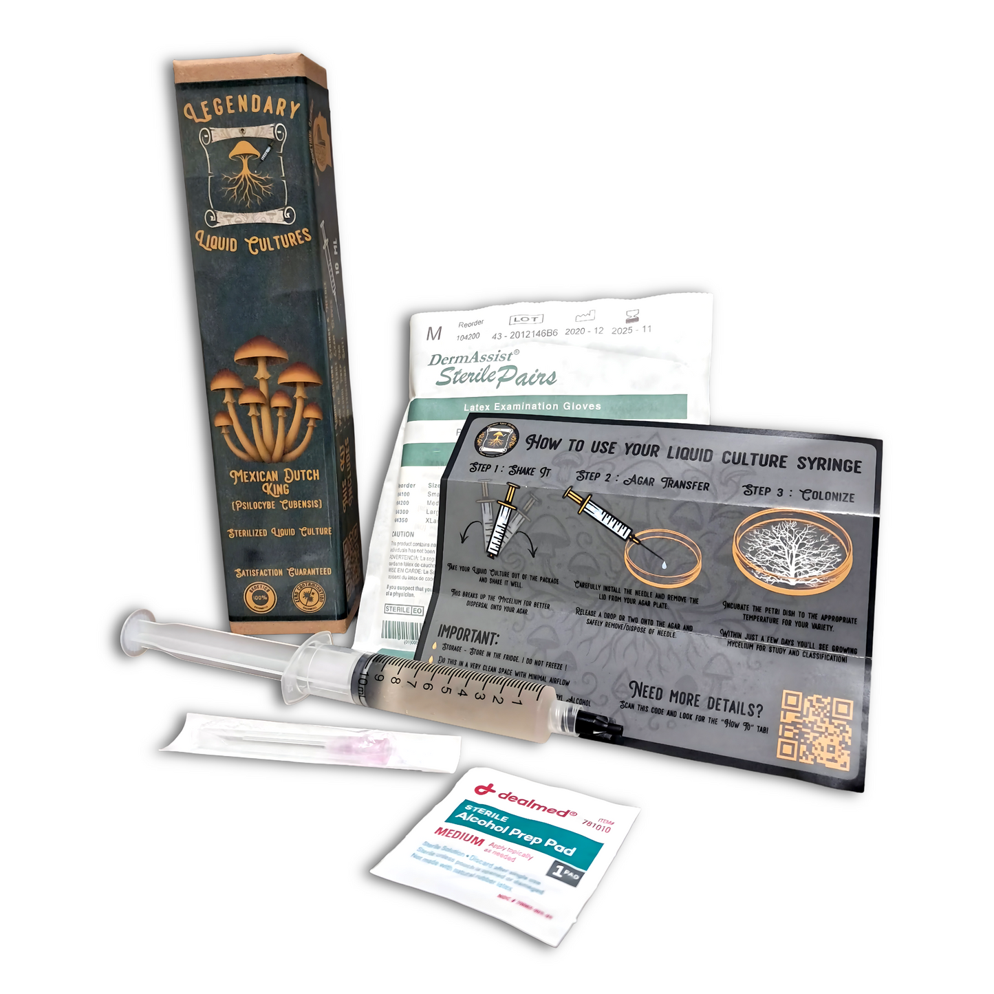 Mexican Dutch King | 10ML Liquid Culture | Microscopy & Taxonomy